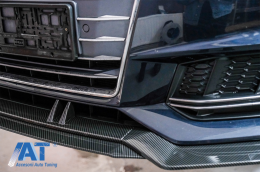 Prelungire Bara Fata Lip compatibil cu Audi A4 B9 8W S-Line (2016-2018) Carbon Look-image-6078225