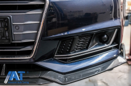 Prelungire Bara Fata Lip compatibil cu Audi A4 B9 8W S-Line (2016-2018) Carbon Look-image-6078226
