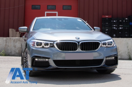 Prelungire Bara Fata Negru Lucios compatibil cu BMW Seria 5 G30 G31 (2017-2019) M Sport Design-image-6043544