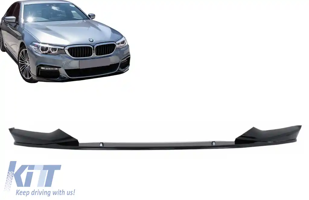 Prelungire Bara Fata Negru Lucios compatibil cu BMW Seria 5 G30 G31 (2017-2019) M Sport Design-image-6108479