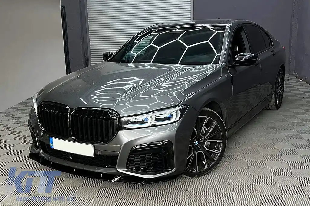 Prelungire Bara Fata Negru Lucios compatibil cu BMW 7 Series G11 G12 LCI M Sport (02.2019-) Negru Lucios-image-6102119