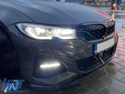 Prelungire Bara Fata Negru Lucios compatibil cu BMW Seria 3 G20 Sedan G21 Touring (2018-) M Sport-image-6089773