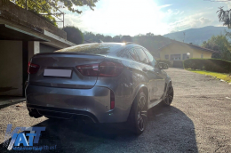 Prelungiri Aripi Extensii Aripi compatibil cu BMW X6 F16 (2015-2020) M-Design M-Sport Negru Lucios-image-6090750