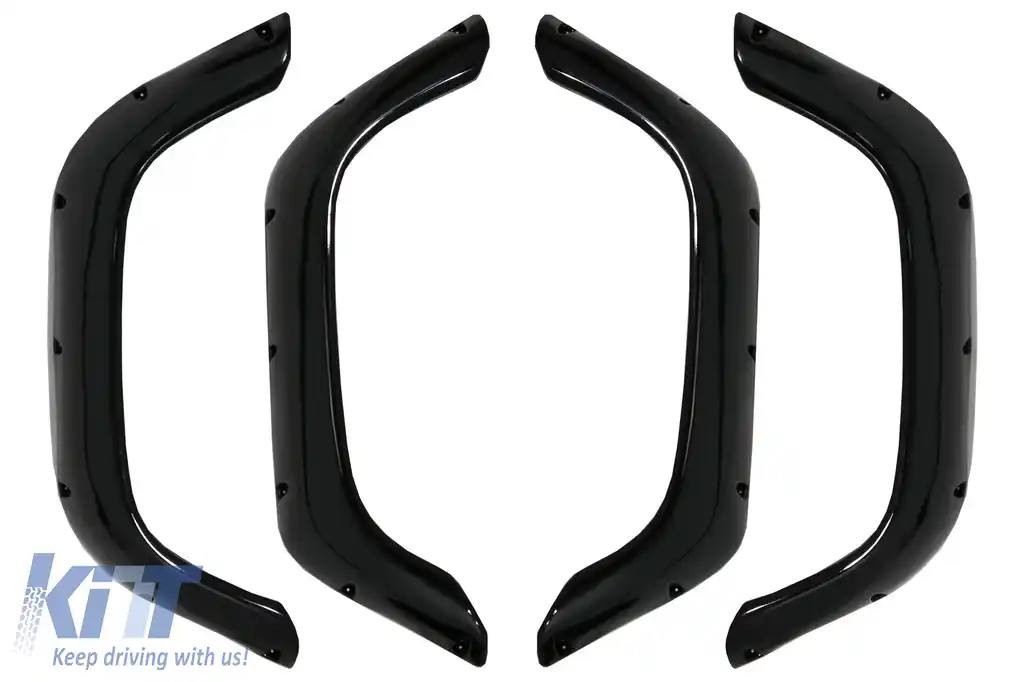Prelungiri Aripi Extensii Aripi compatibil cu Land Rover Defender 90 & 110 (1990-2016) Negru Lucios