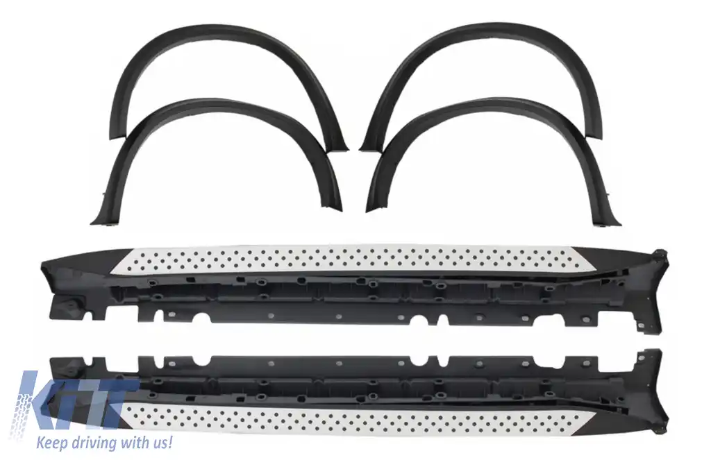 Prelungiri Aripi Extensii Aripi cu Praguri Trepte Laterale compatibil cu BMW X5 E70 (2007-2013) M-Design