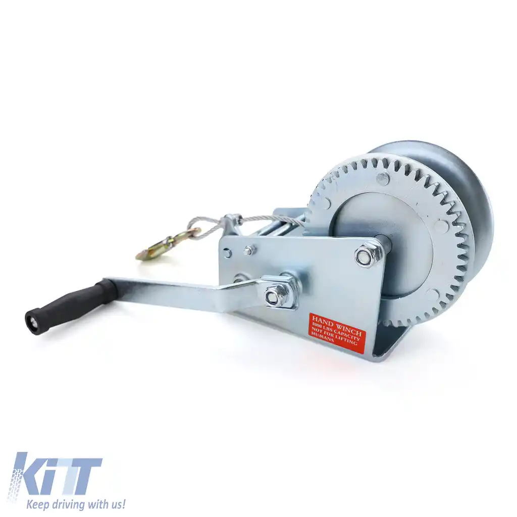 Profi 1500kg troliu manual cu cablu de 10 metri argintiu-image-6202115