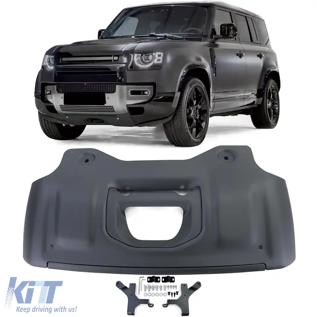 Protecție împotriva submersiei din aluminiu negru, potrivită pentru Land Rover Defender L663 90 110 din 19