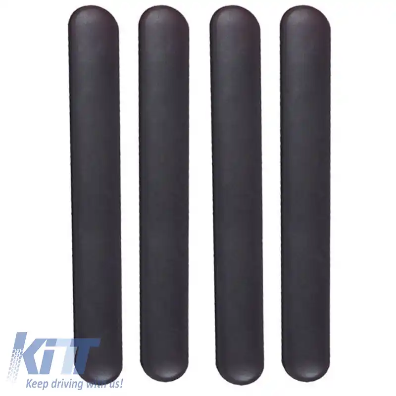 Protecție pentru bara de protecție 50cm x 4.9cm Mată Neagră 4 Pcs Bandă Lohmann-image-6293948