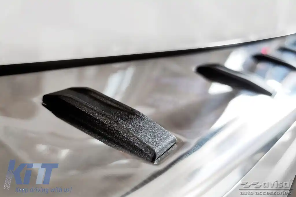 Protector Avisa întărit, potrivit pentru bara de protecție spate pentru Audi A4 B9 Avant, A4 S-line 2015-2019, după 2019, crom-image-6129813
