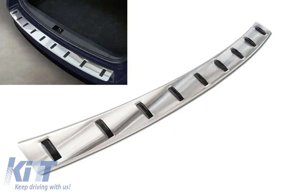 Protector Avisa întărit, potrivit pentru bara de protecție din spate a Skoda Octavia Combi 2016-2019, crom