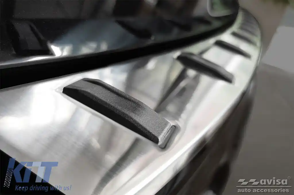 Protector Avisa întărit, potrivit pentru bara de protecție spate a Volkswagen Tiguan, R-line, Allspace 2015-2020, după 2020, eHybrid după 2020, crom-image-6212031