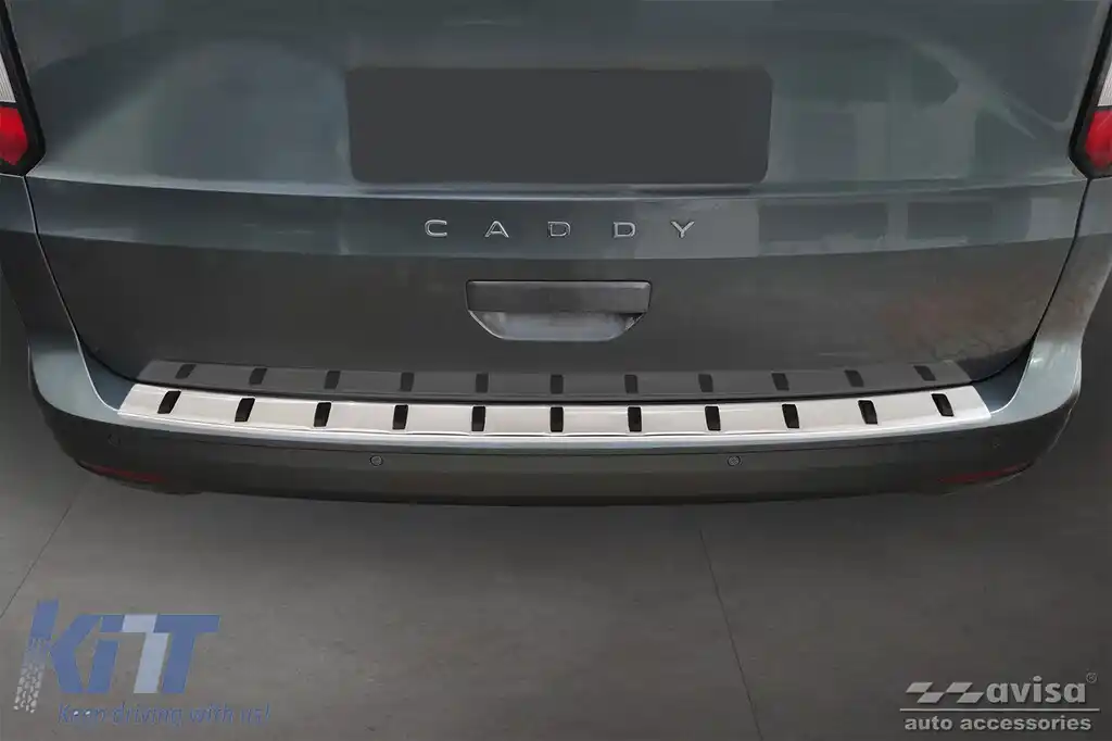 Protector Avisa întărit, potrivit pentru bara de protecție spate a Volkswagen Caddy după 2020, crom-image-6212044