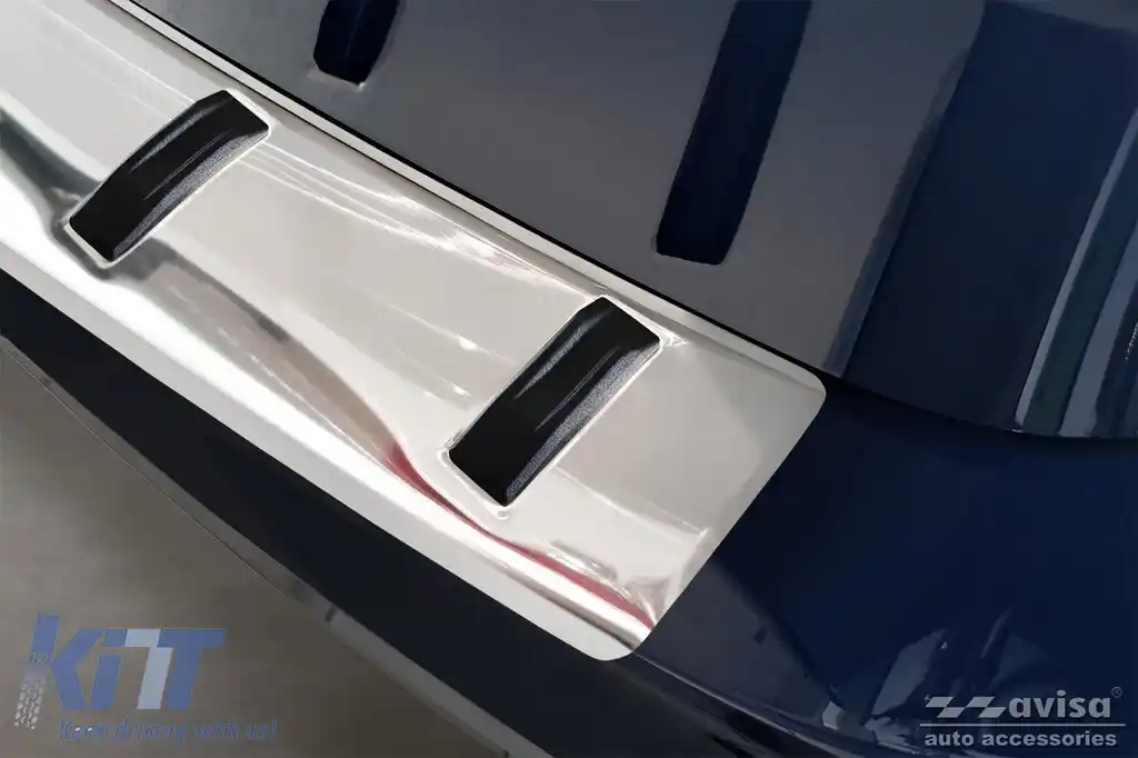 Protector Avisa întărit, potrivit pentru bara de protecție spate a crossover-ului Skoda Kamiq după 2019, crom-image-6212047