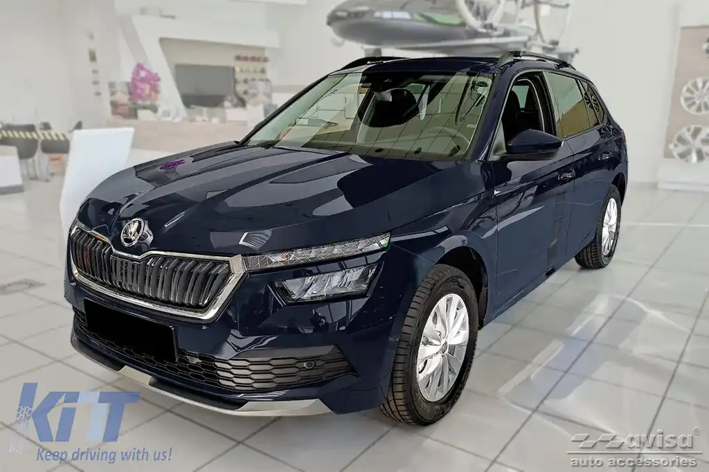 Protector Avisa întărit, potrivit pentru bara de protecție spate a crossover-ului Skoda Kamiq după 2019, crom-image-6212051