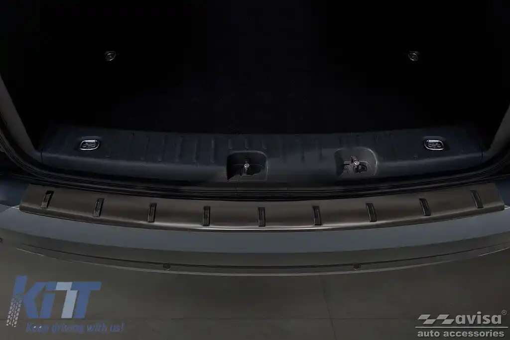 Protector Avisa întărit, potrivit pentru bara de protecție spate a Volkswagen Caddy 2003-2020, Caddy Maxi 2003-2015, după 2015, negru-image-6212055