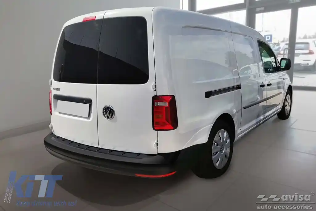 Protector Avisa întărit, potrivit pentru bara de protecție spate a Volkswagen Caddy 2003-2020, Caddy Maxi 2003-2015, după 2015, negru-image-6212057