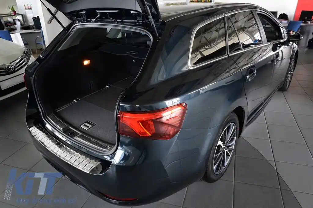 Protector Avisa pentru bara spate potrivit pentru Toyota Avensis break 2015-2018, crom-image-6211606