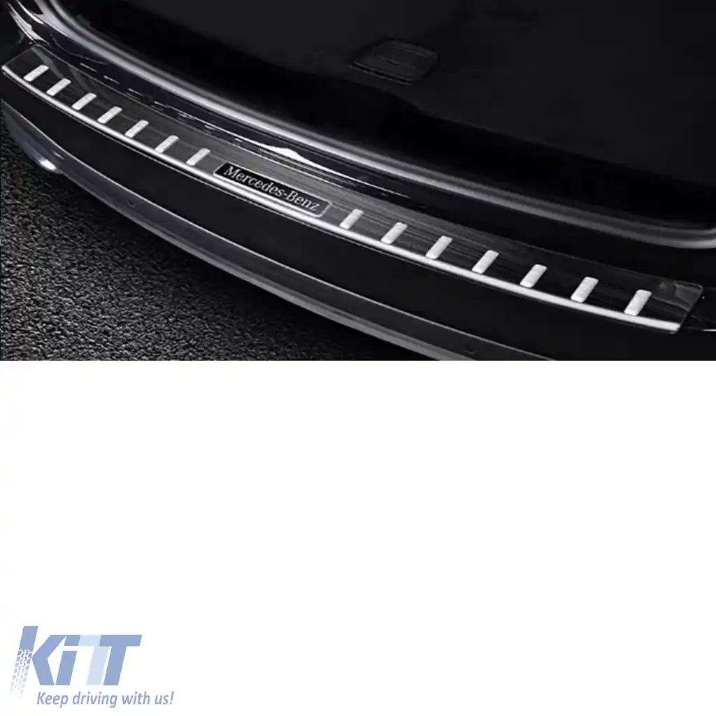 Protector de bara negru din otel inoxidabil potrivit pentru Mercedes GLC X254