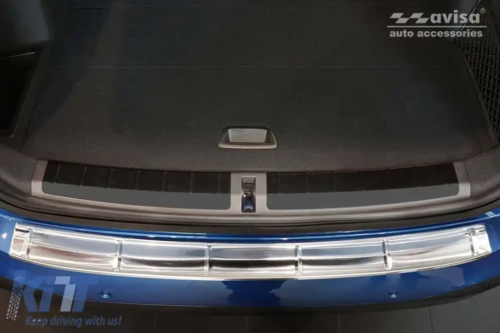 Protector de bara spate Avisa potrivit pentru BMW X1 F48 cu pachet M 2015-2022, crom-image-6129530