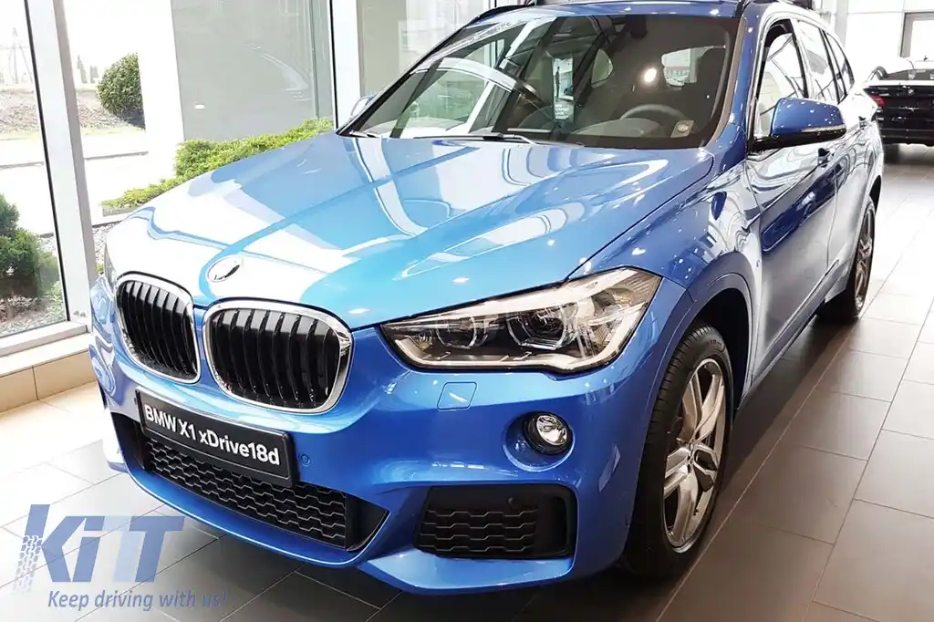 Protector de bara spate Avisa potrivit pentru BMW X1 F48 cu pachet M 2015-2022, crom-image-6129532