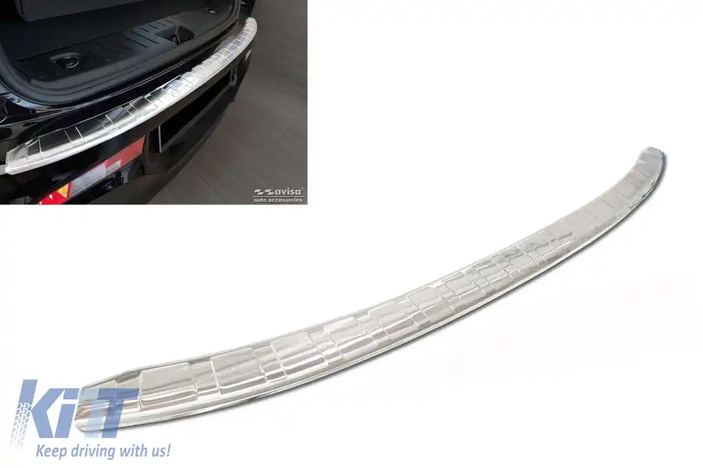 image-1-Protector de bara spate Avisa potrivit pentru BMW i3 dupa 2017, crom