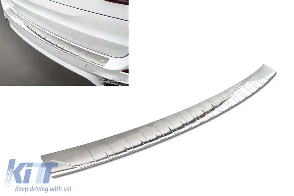 Protector de bara spate Avisa potrivit pentru BMW X5 F15 2013-2018, crom