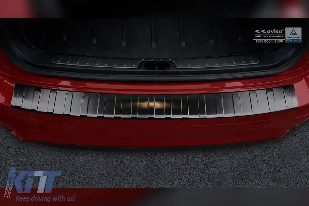 Protector de bara spate Avisa potrivit pentru BMW X6 E71 2009-2014, lac negru-image-6211871