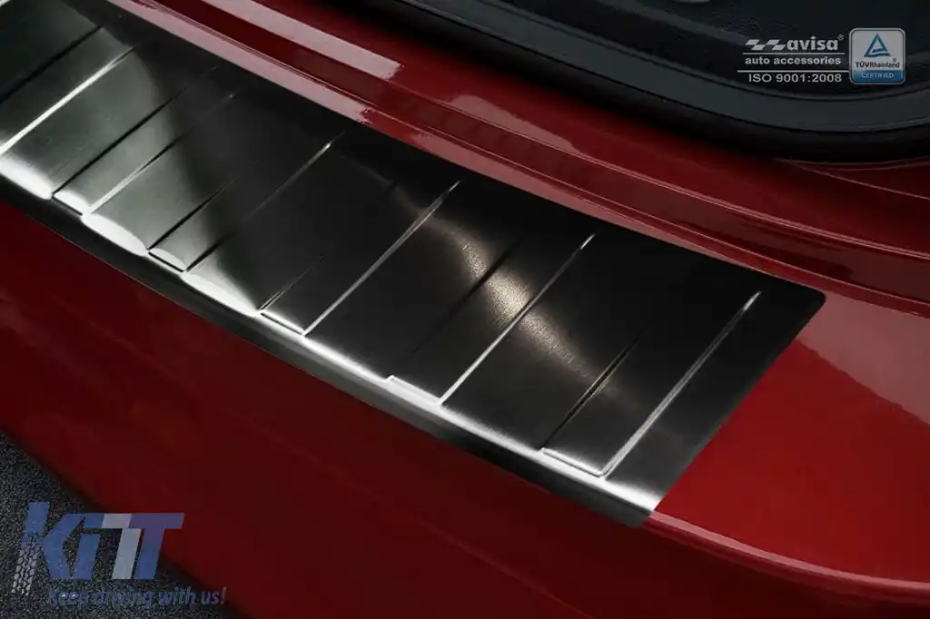 Protector de bara spate Avisa potrivit pentru BMW X6 E71 2009-2014, lac negru-image-6211872