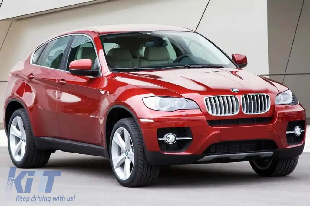 Protector de bara spate Avisa potrivit pentru BMW X6 E71 2009-2014, lac negru-image-6211873