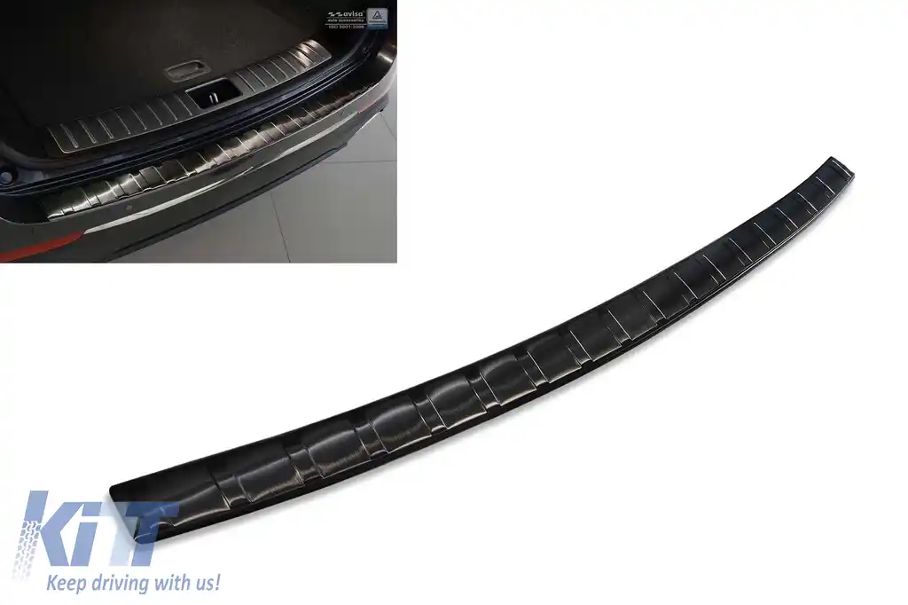 Protector de bara spate Avisa potrivit pentru Kia Optima break 2016-2018, după 2018, lac negru