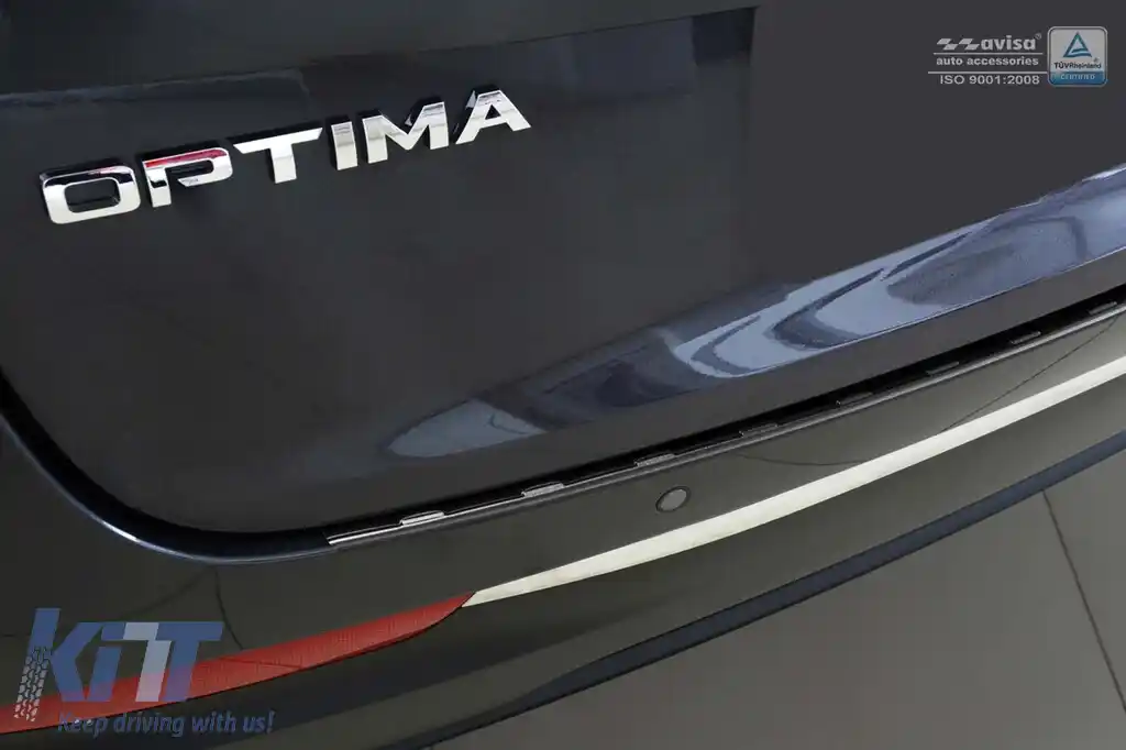 Protector de bara spate Avisa potrivit pentru Kia Optima break 2016-2018, după 2018, lac negru-image-6211865