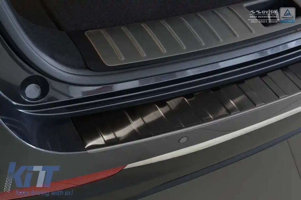 Protector de bara spate Avisa potrivit pentru Kia Optima break 2016-2018, după 2018, lac negru-image-6211866