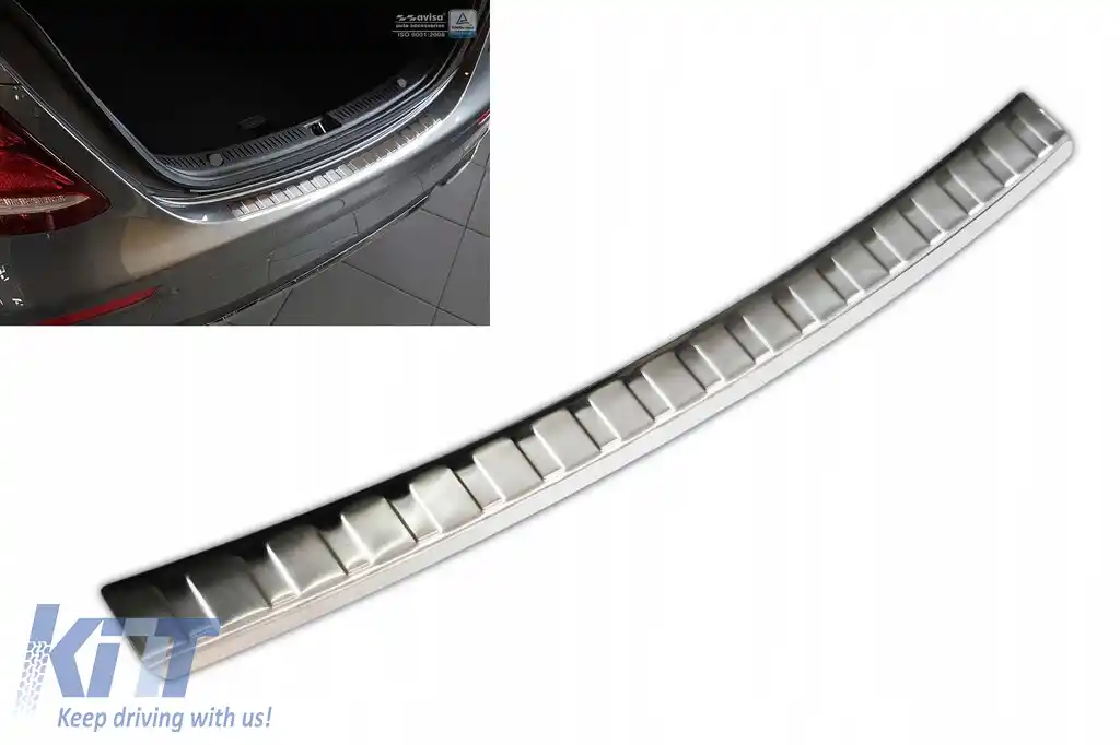 Protector de bara spate Avisa potrivit pentru Mercedes E-Class W213 sedan 2016-2020, crom