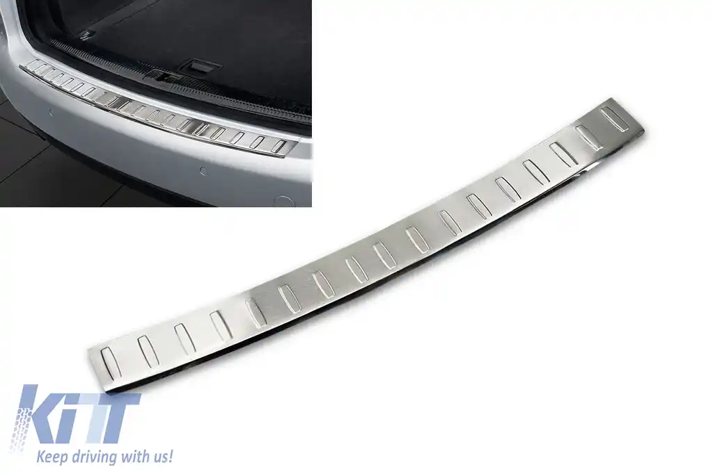 Protector de bara spate Avisa potrivit pentru Audi A4 B8 Avant 2008-2012, crom