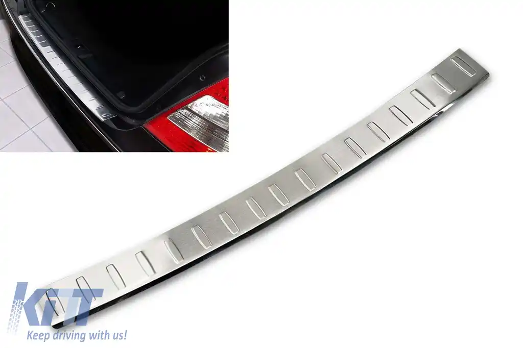 Protector de bara spate Avisa potrivit pentru Mercedes E-Class W211 sedan 2002-2009, crom