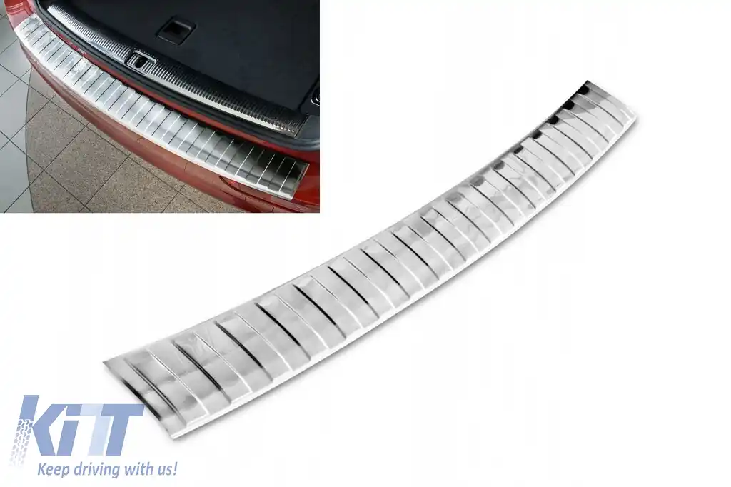 Protector de bara spate Avisa potrivit pentru Audi Q5 2016-2020, dupa 2020, SQ5 dupa 2013, crom