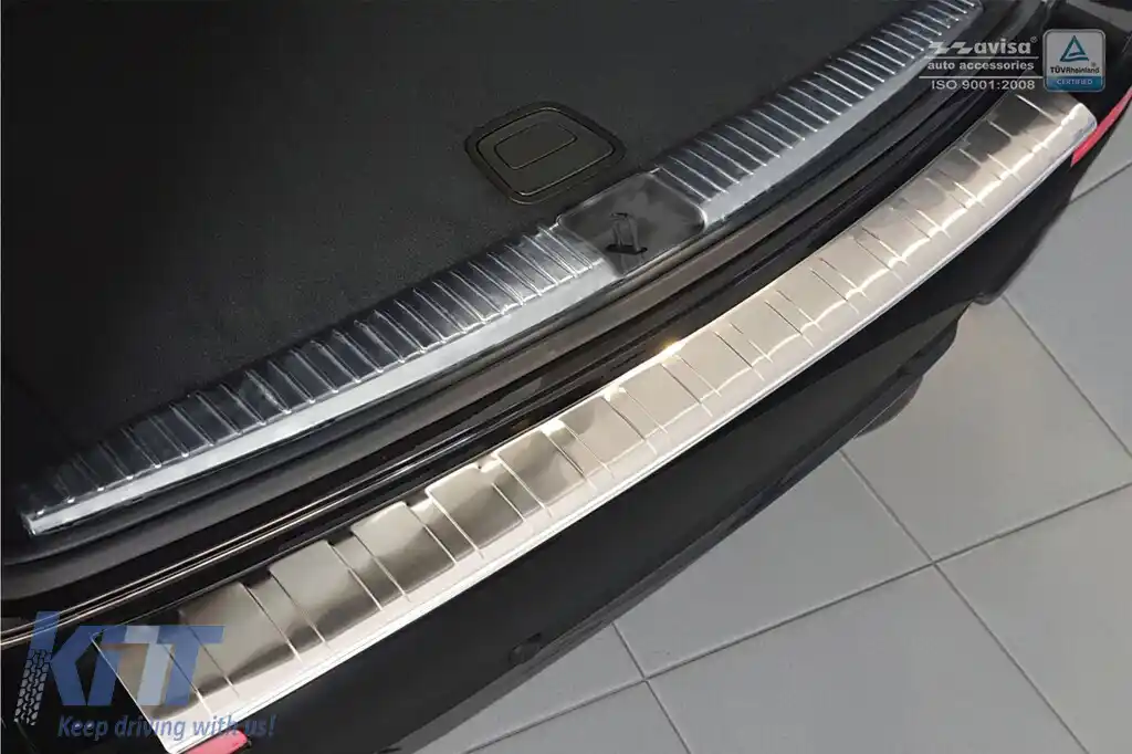 Protector de bara spate Avisa potrivit pentru Mercedes E-Class W213 break dupa 2019, crom-image-6129612