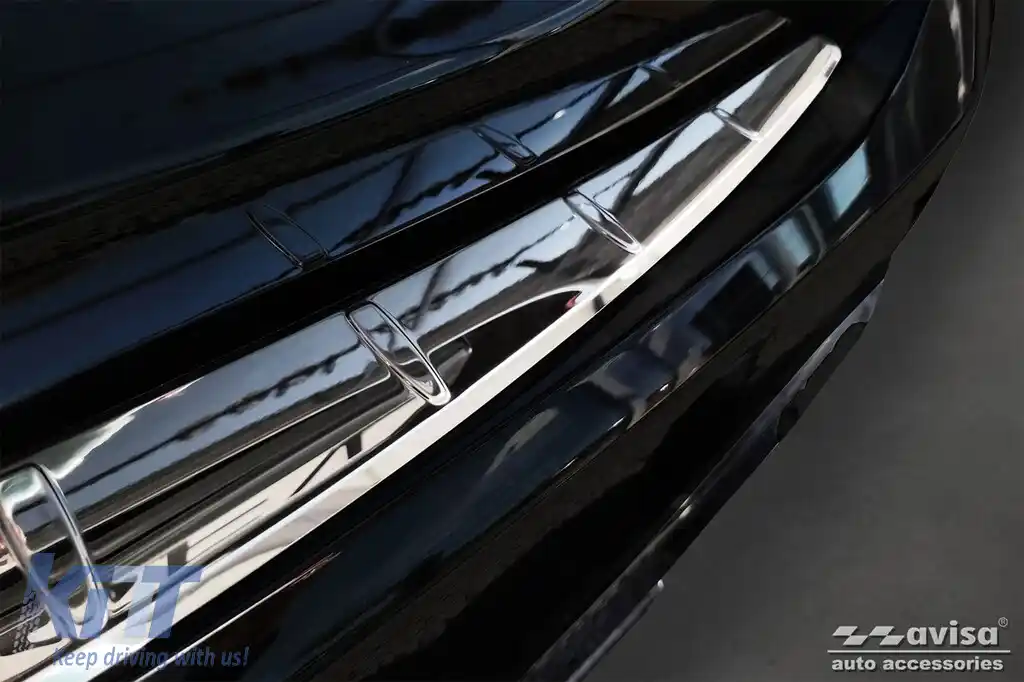 Protector de bara spate Avisa potrivit pentru Mercedes S-Class W223 dupa 2020, crom-image-6129669