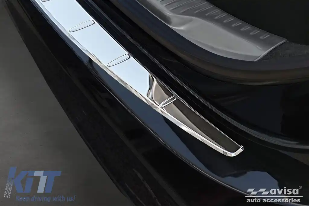 Protector de bara spate Avisa potrivit pentru Mercedes S-Class W223 dupa 2020, crom-image-6129670
