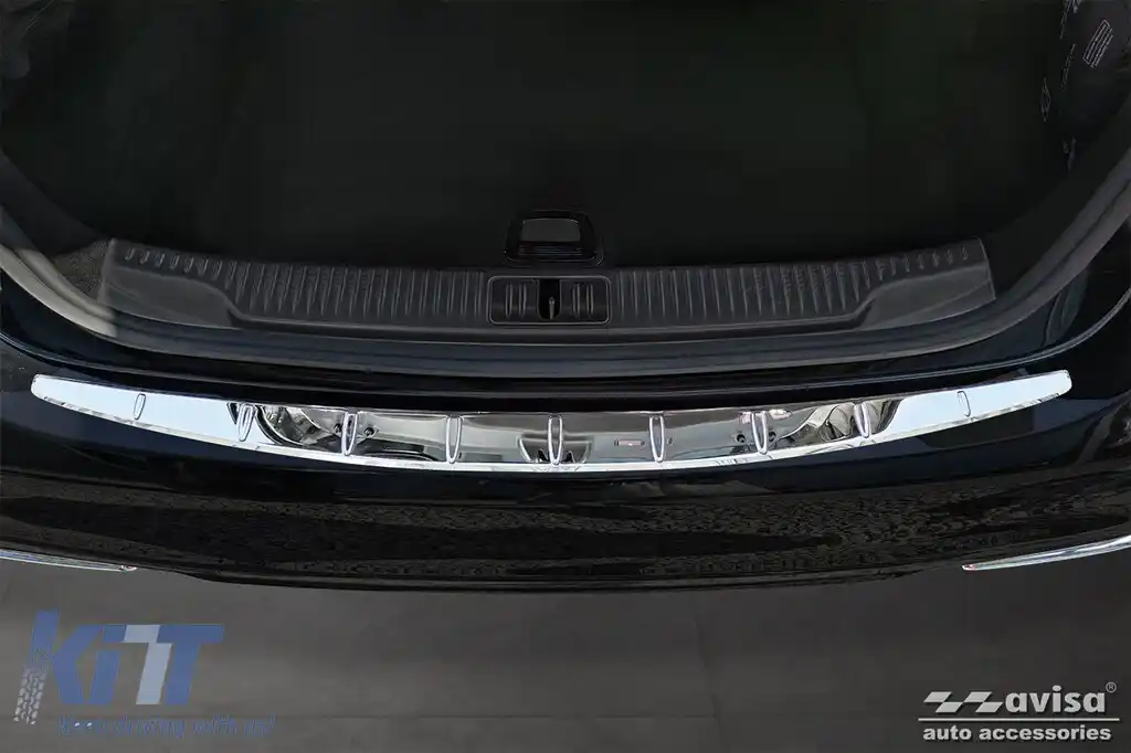 Protector de bara spate Avisa potrivit pentru Mercedes S-Class W223 dupa 2020, crom-image-6129671