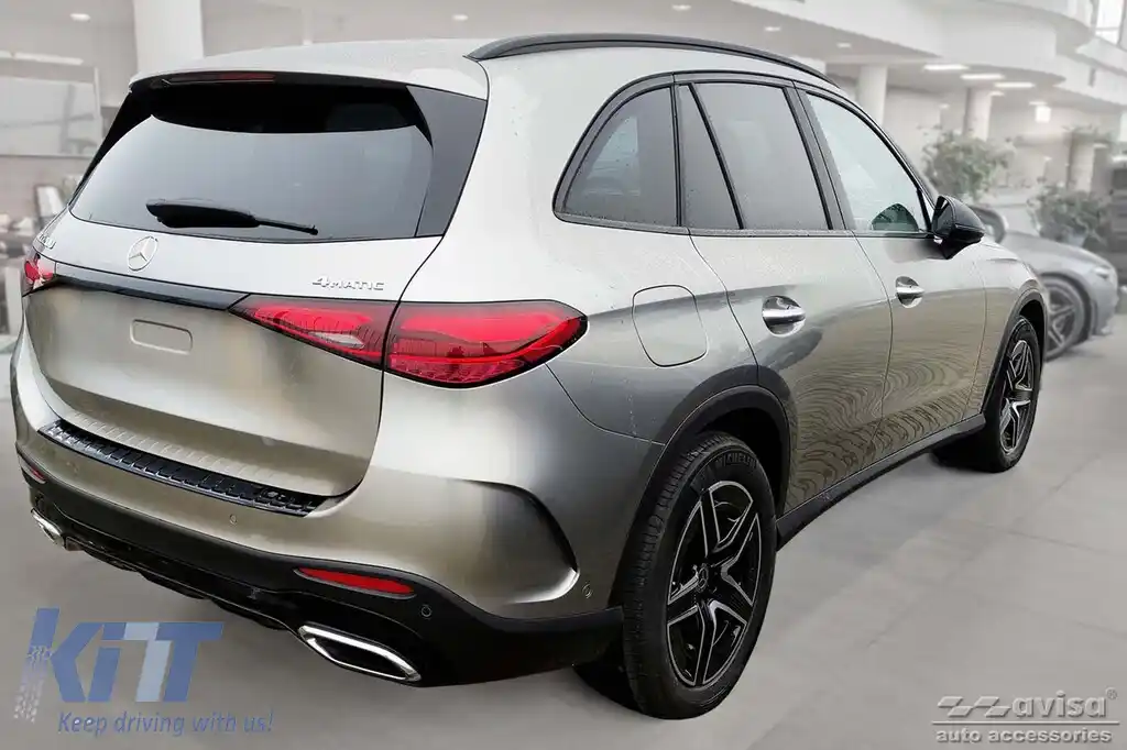 Protector de bara spate Avisa potrivit pentru Mercedes GLC X254 după 2022, lac negru-image-6129804