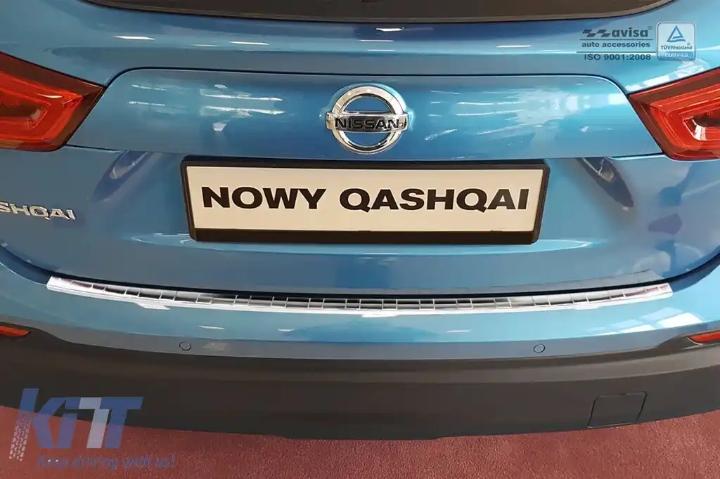Protector de bara spate Avisa potrivit pentru Nissan Qashqai 2017-2021, crom-image-6211580