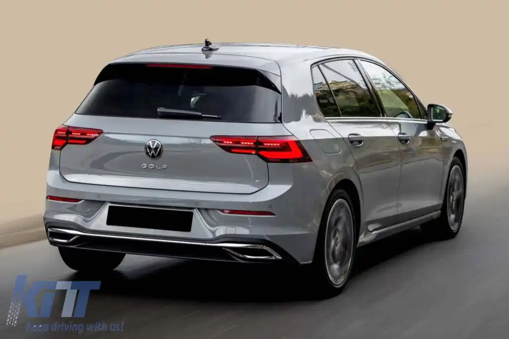 Protector de bara spate Avisa potrivit pentru Volkswagen Golf VIII hatchback cu 5 uși după 2019, crom-image-6211666