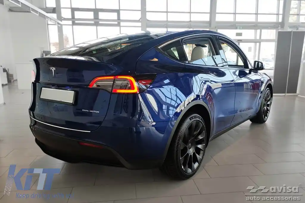 Protector de bara spate Avisa potrivit pentru Tesla Model Y după 2020, crom-image-6211683
