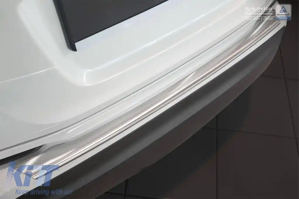 Protector de bara spate Avisa potrivit pentru Toyota C-HR Crossover 2016-2019, după 2019, crom-image-6211735