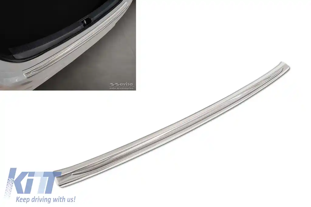 Protector de bara spate Avisa potrivit pentru Toyota Corolla sedan după 2018, Corolla GR Sport sedan după 2019, crom