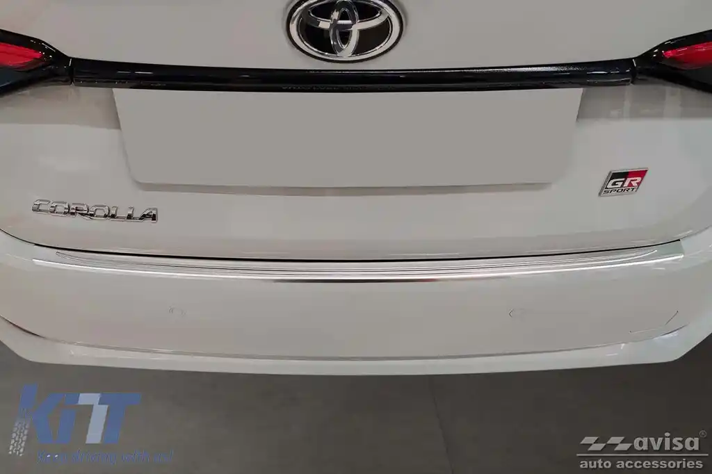 Protector de bara spate Avisa potrivit pentru Toyota Corolla sedan după 2018, Corolla GR Sport sedan după 2019, crom-image-6211788