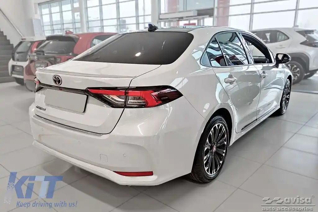 Protector de bara spate Avisa potrivit pentru Toyota Corolla sedan după 2018, Corolla GR Sport sedan după 2019, crom-image-6211791