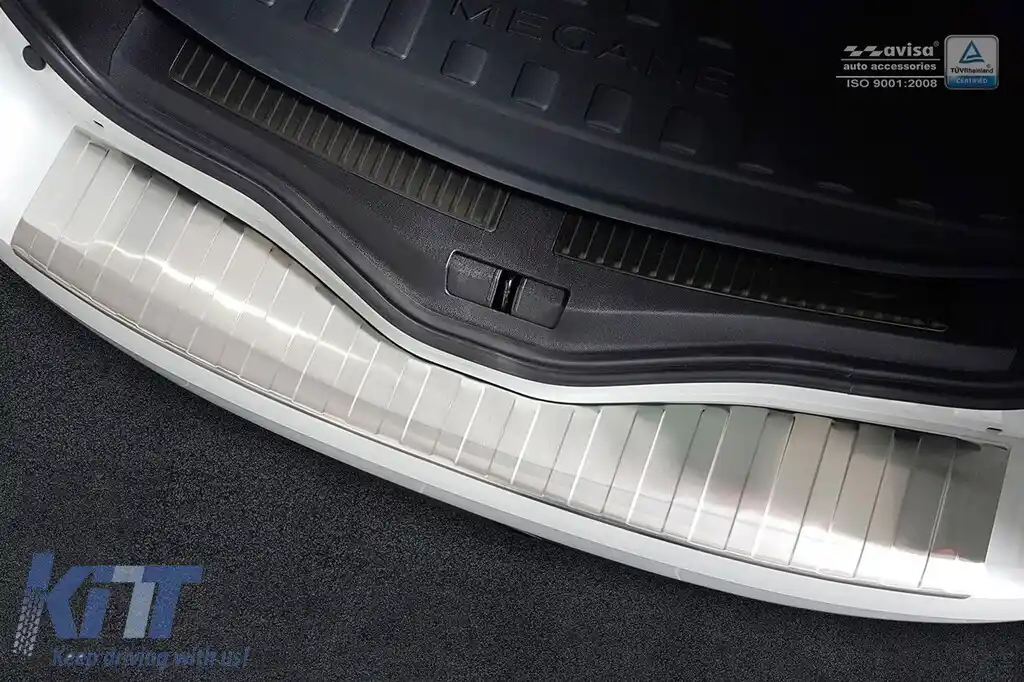 Protector de bara spate Avisa potrivit pentru Renault Megane Grandtourer 2016-2020, după 2020, crom-image-6211805