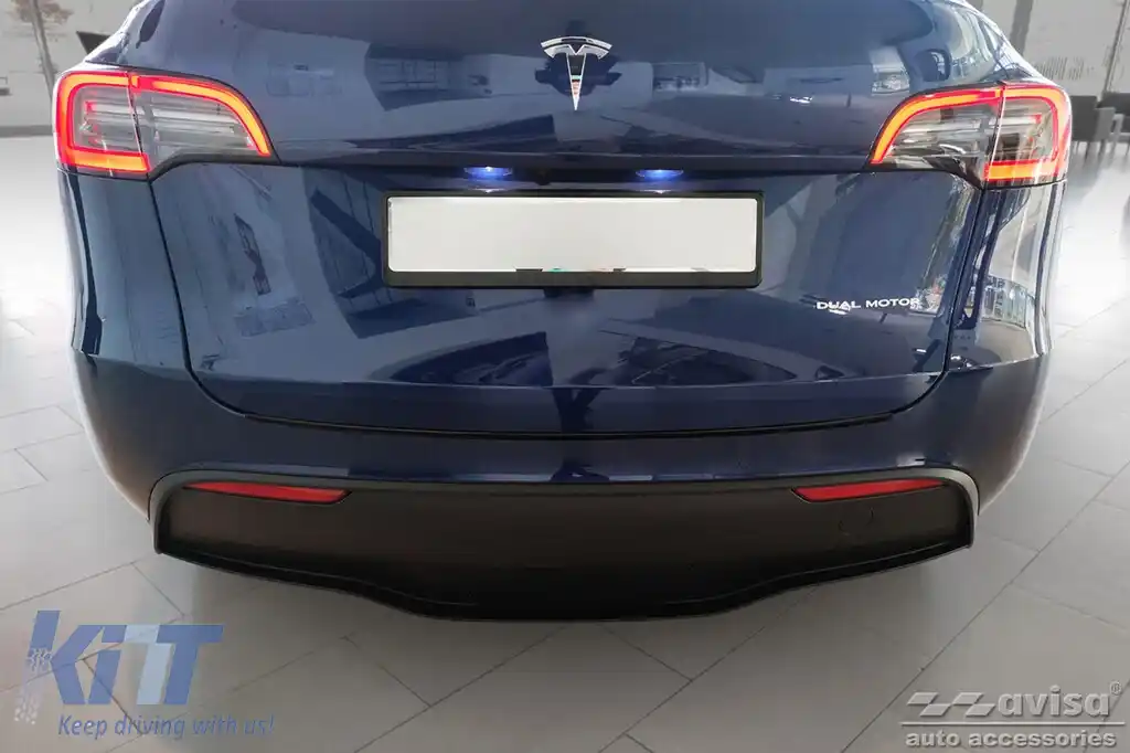 Protector de bara spate Avisa potrivit pentru Tesla Model Y după 2020, negru mat-image-6211841